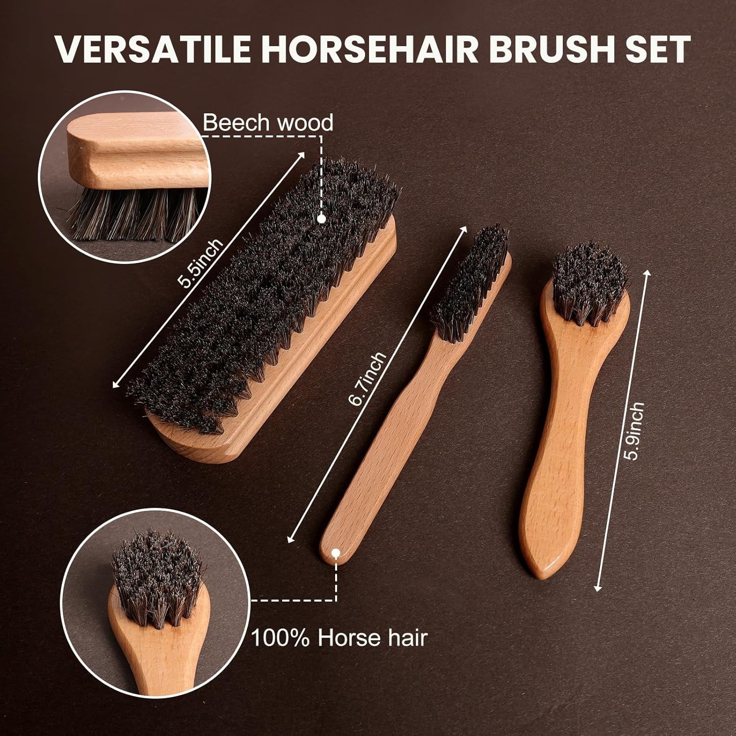 Complete Leather Care Kit – Brushes, Soap, Oil, Wax