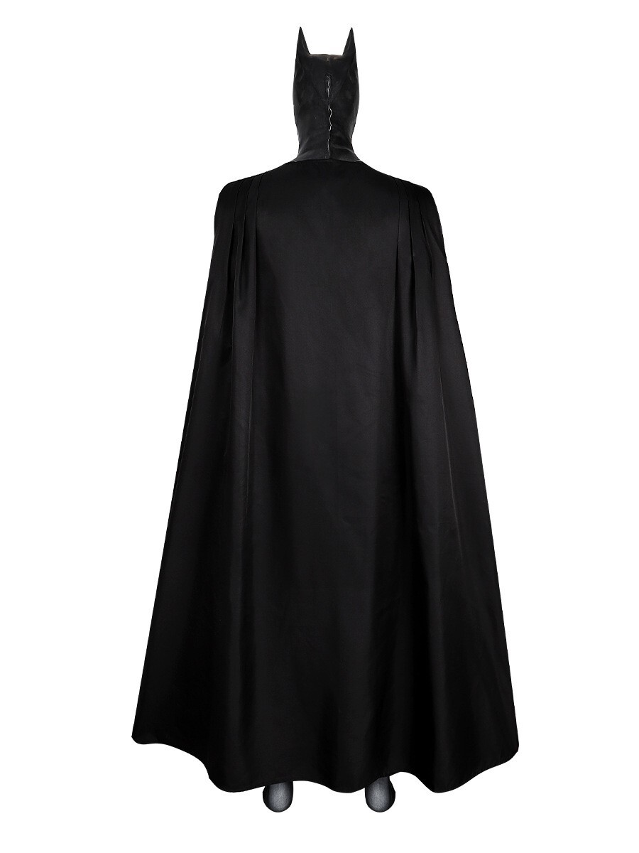 The Flash Batman Bruce Wayne Cosplay Costume Jumpsuit + Cape 2 Pcs Set