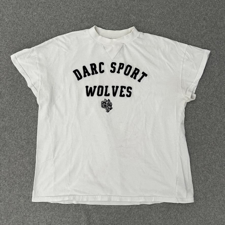 Darc Sport Shirt Mens XL White Wolves Varsity Graphic Limited Edition Tee