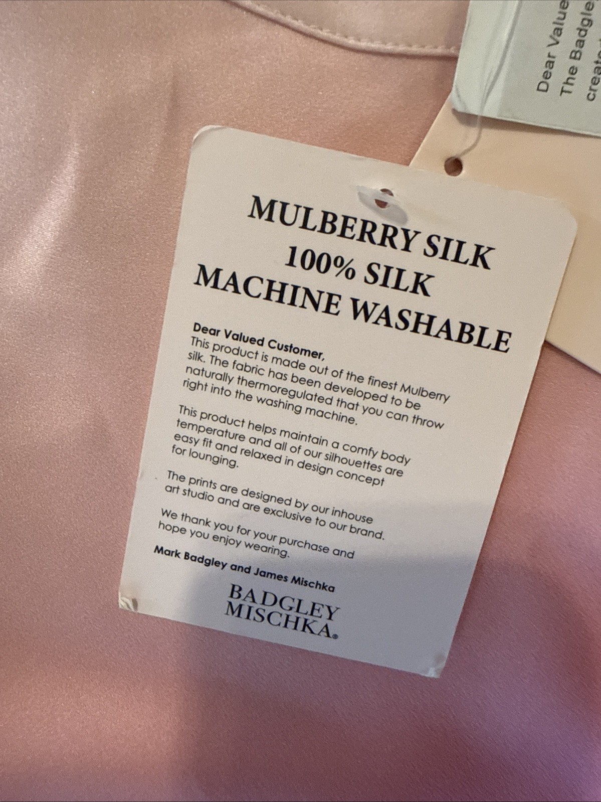 BADGLEY MISCHKA Ombre Mulberry Silk Blouse Women’s Size S Multi NWT