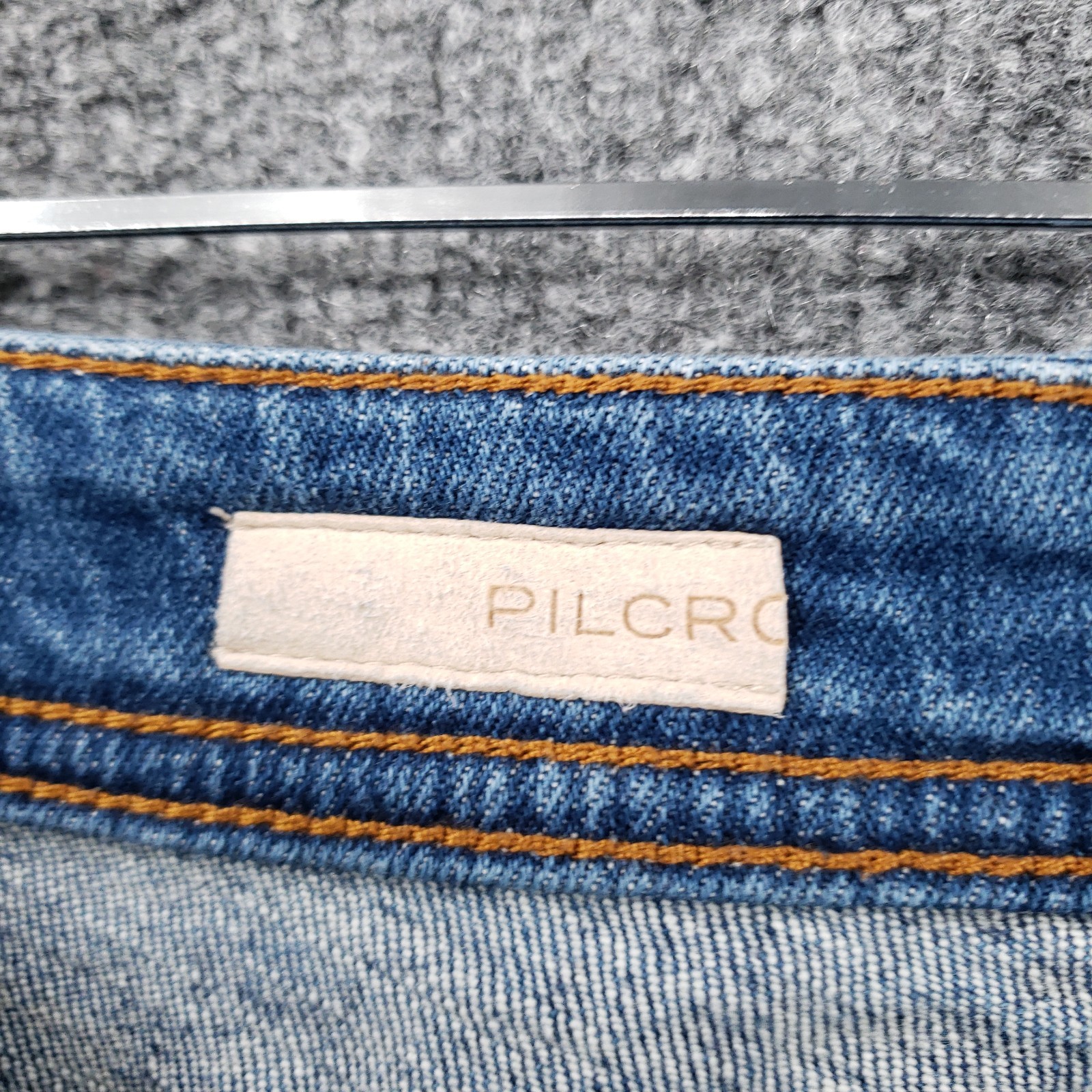 Pilcro Slim Boyfriend Cropped Jeans Womens 25P Petite Blue Side Stripe Denim