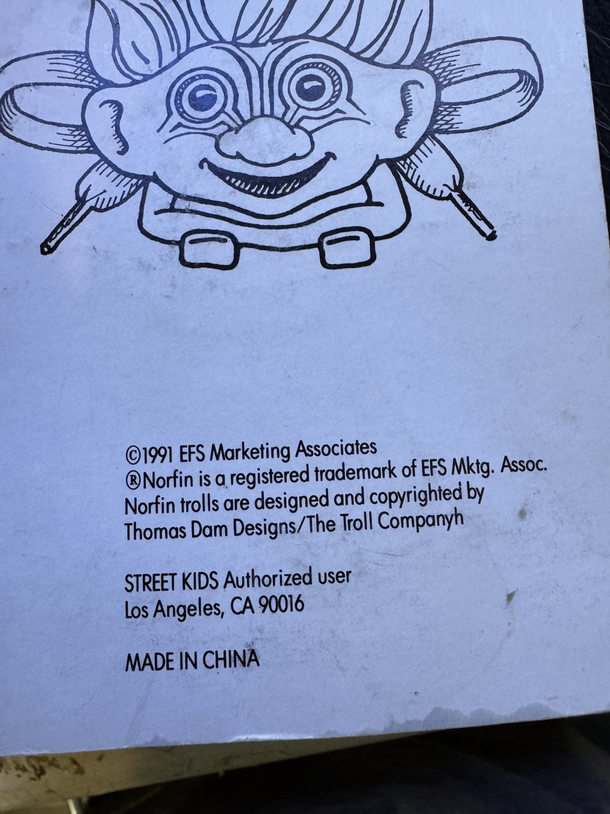 Vintage 1991 Norfin Trolls Lace Huggers New On Card Street Kids