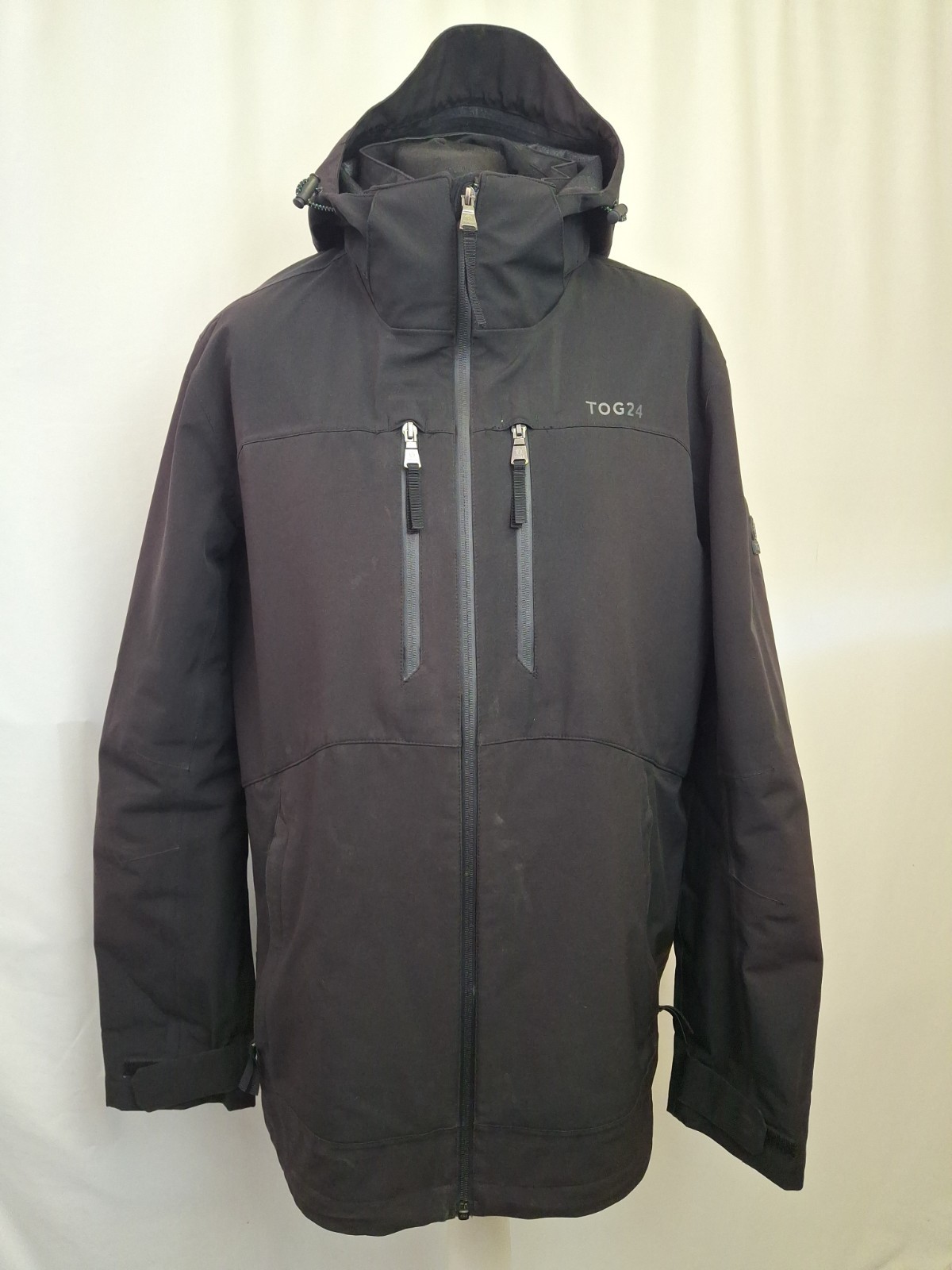 TOG24 Denton Men’s Waterproof 3-in-1 Hooded Jacket in black Size XL E5261