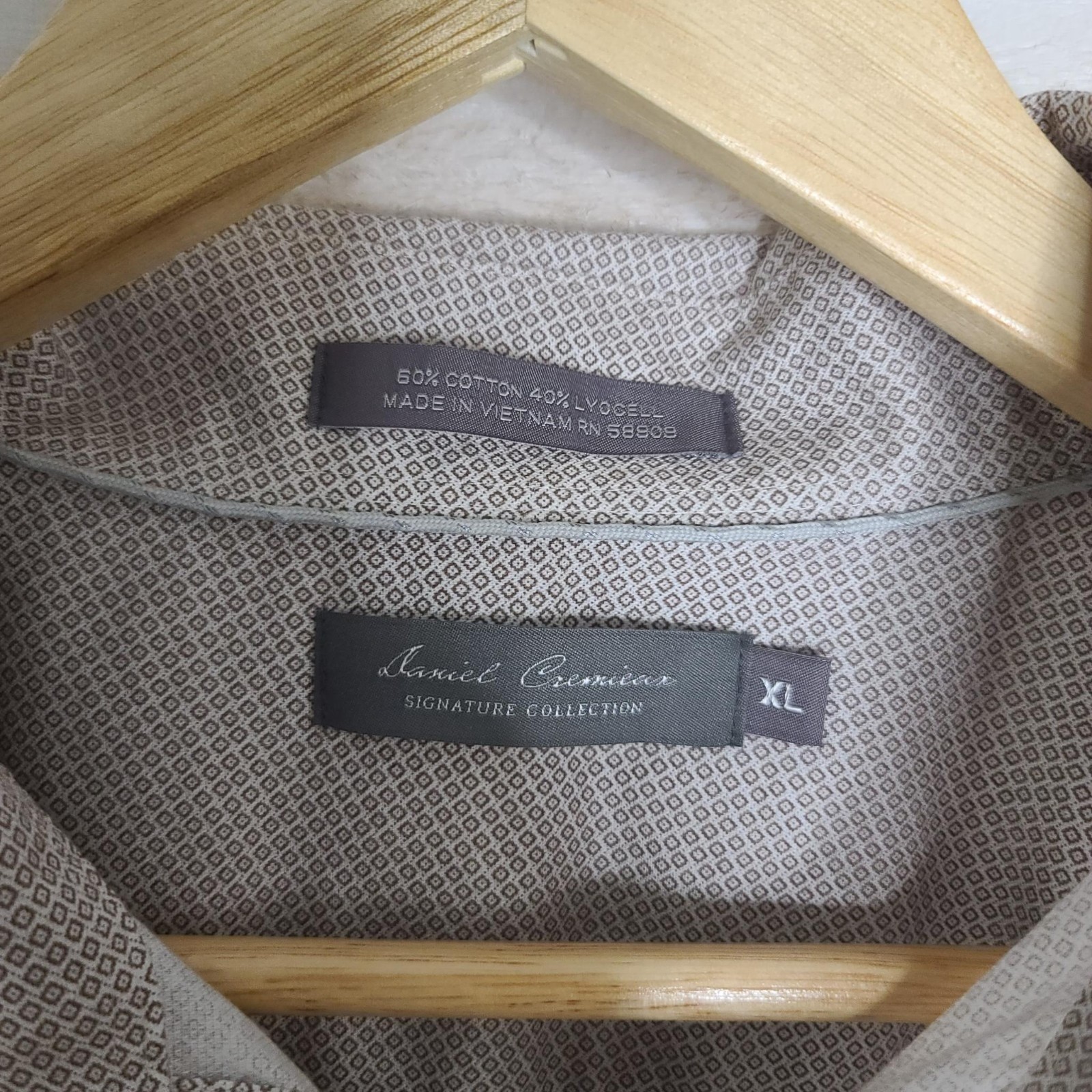 Daniel Cremieux Old Money Men’s XL Micro Geometric Button Up Shirt Sartorial