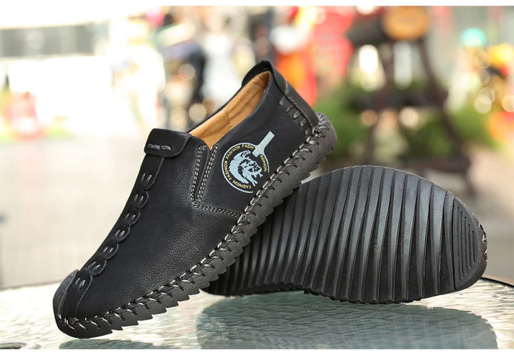 Men’s Casual Shoes Loafers Low-top Slip on Handmade Breathable Driving Shoes