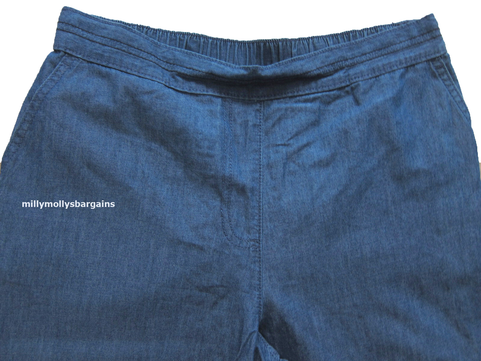 M&S Shorts Blue Womens Size 8 Short