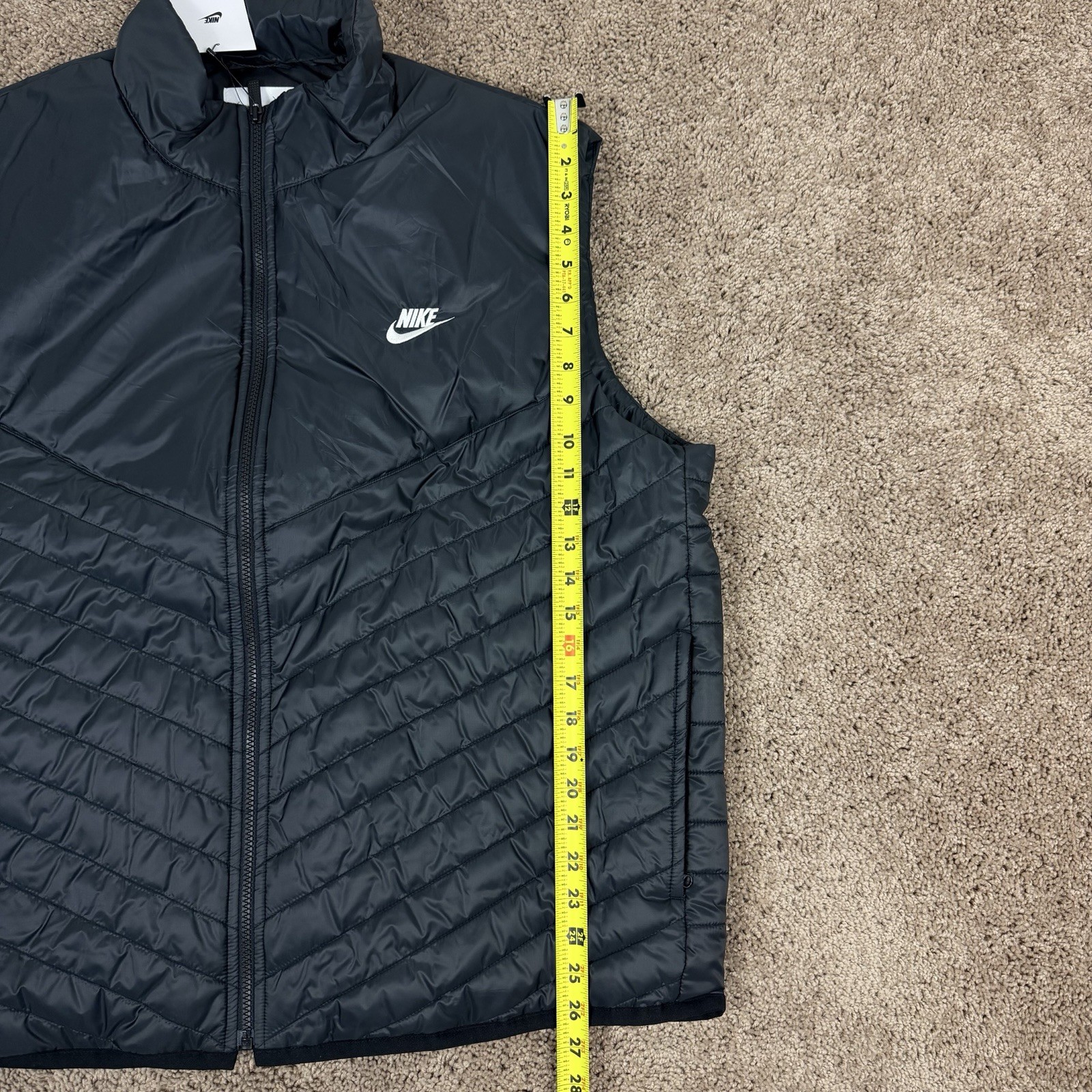 Nike Mens Therma-Fit Windrunner Full Zip Puffer Vest Size XXL -Black HQ5654-010