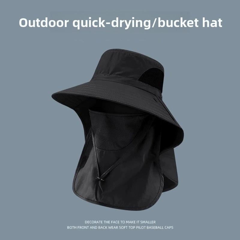 UV Protection Fisherman Hat Breathable Large Brim Full enclosure for Fishing