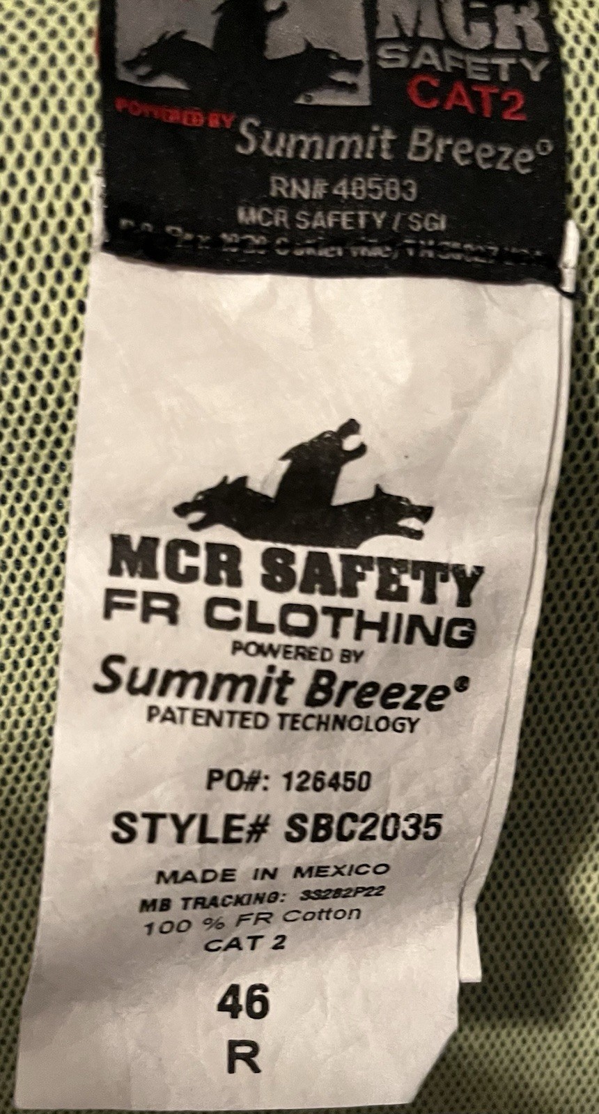 SBC2035 MCR Safety – Summit Breeze® FR Coverall