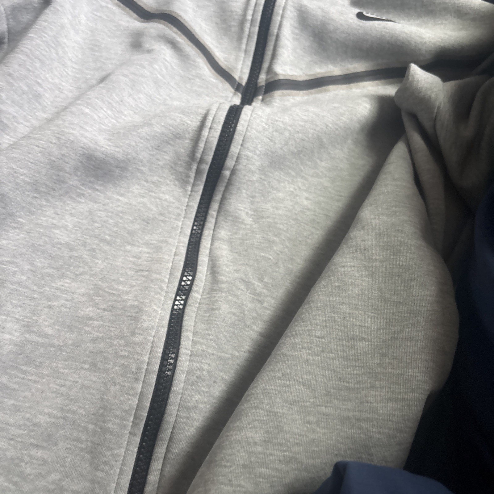 Nike Men’s Tech Windrunner Fleece Full Zip Hooded Jacket Size M Grey CU4489-063
