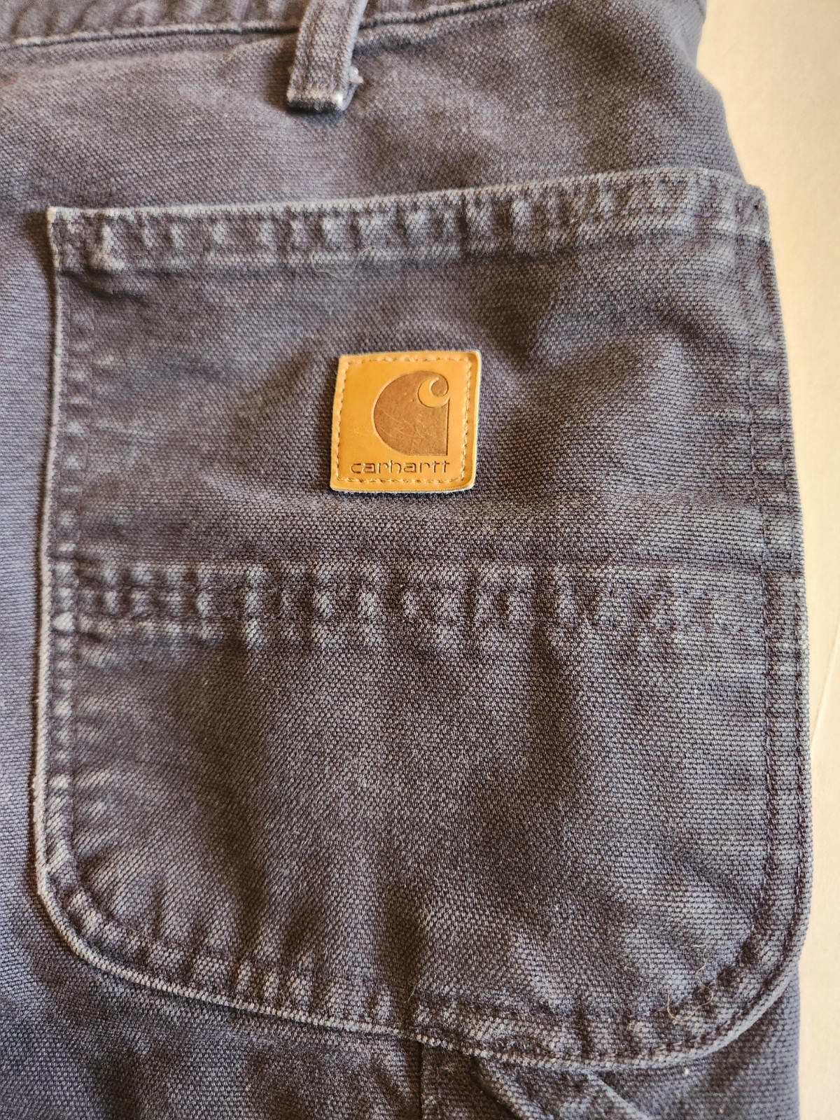 Carhartt B11 Men’s Loose Fit Washed Duck Utility Work Pants 32×34 Distressed