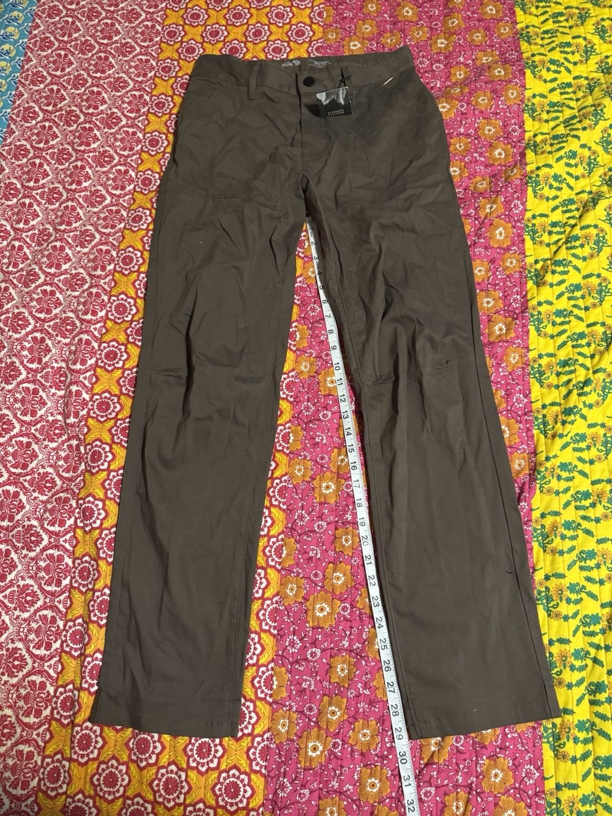 Mountain Hardwear Men’s Hardwear AP Pants Brown Outdoor Hiking Size 30×32