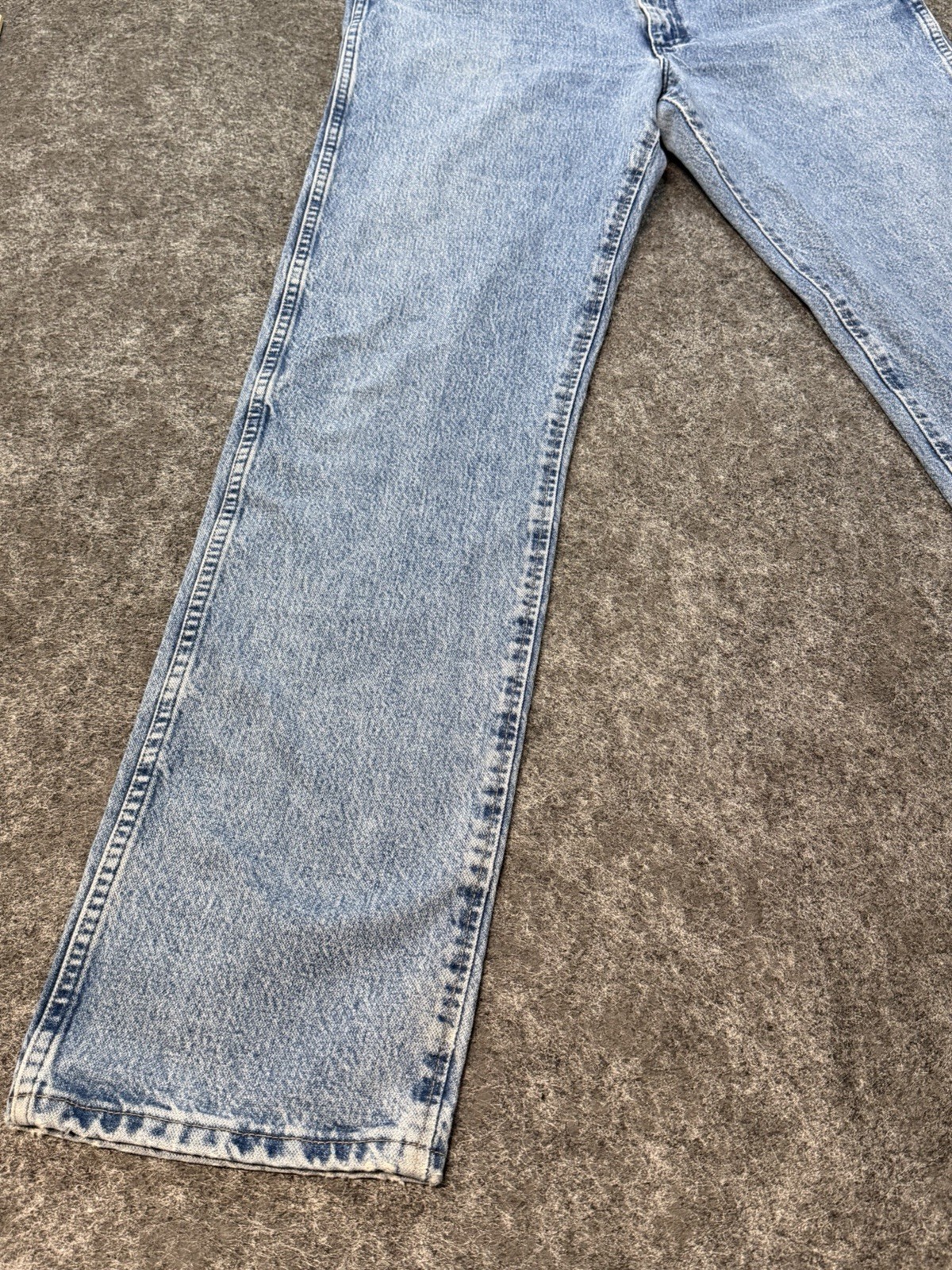 Vintage Wrangler 47 Jeans 34×36 Regular Fit Light Wash Made Mexico Y2K Denim