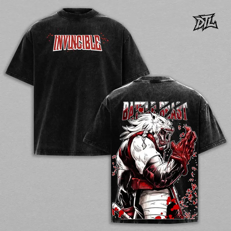 Battle Beast Thirst For Battle invincible Graphic Vintage Tee Cotton Shirt