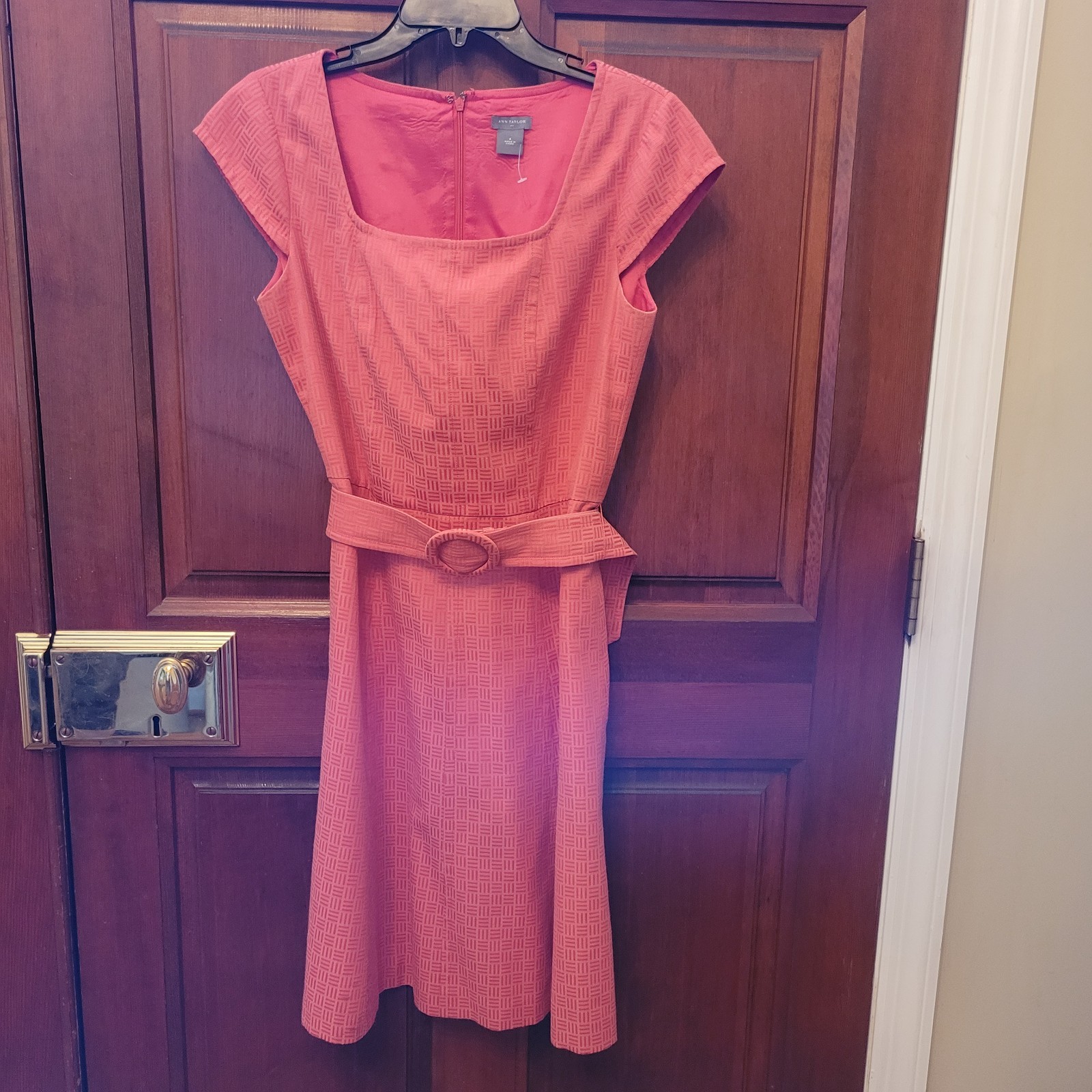 Ann Taylor Women’s Cap Sleeve Terracotta Color Dress Size Small