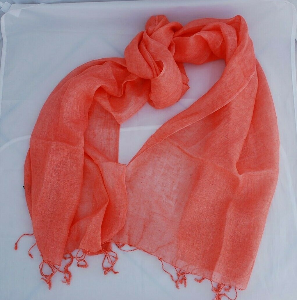 RICO CORTI 100% SOLID COLOR LINEN STOLE