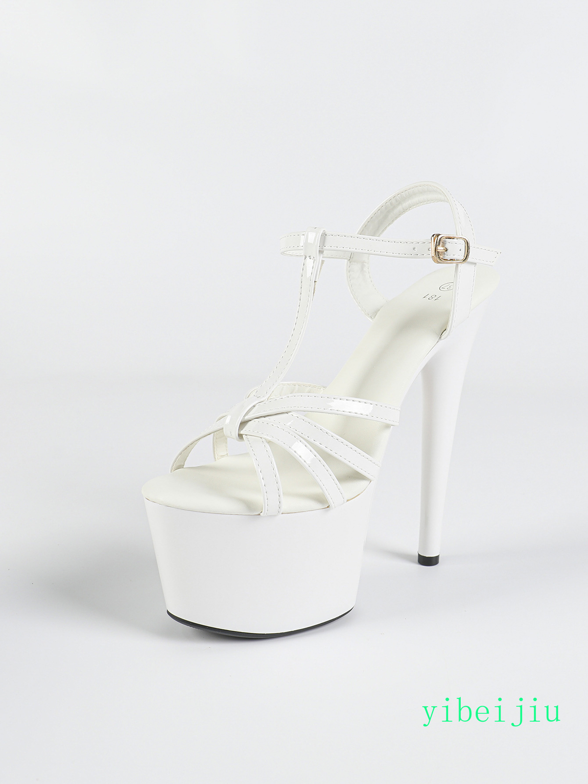 Women’s Super High Heels Platform Clubwear Sandals Shoes T Strap Evening Buckle