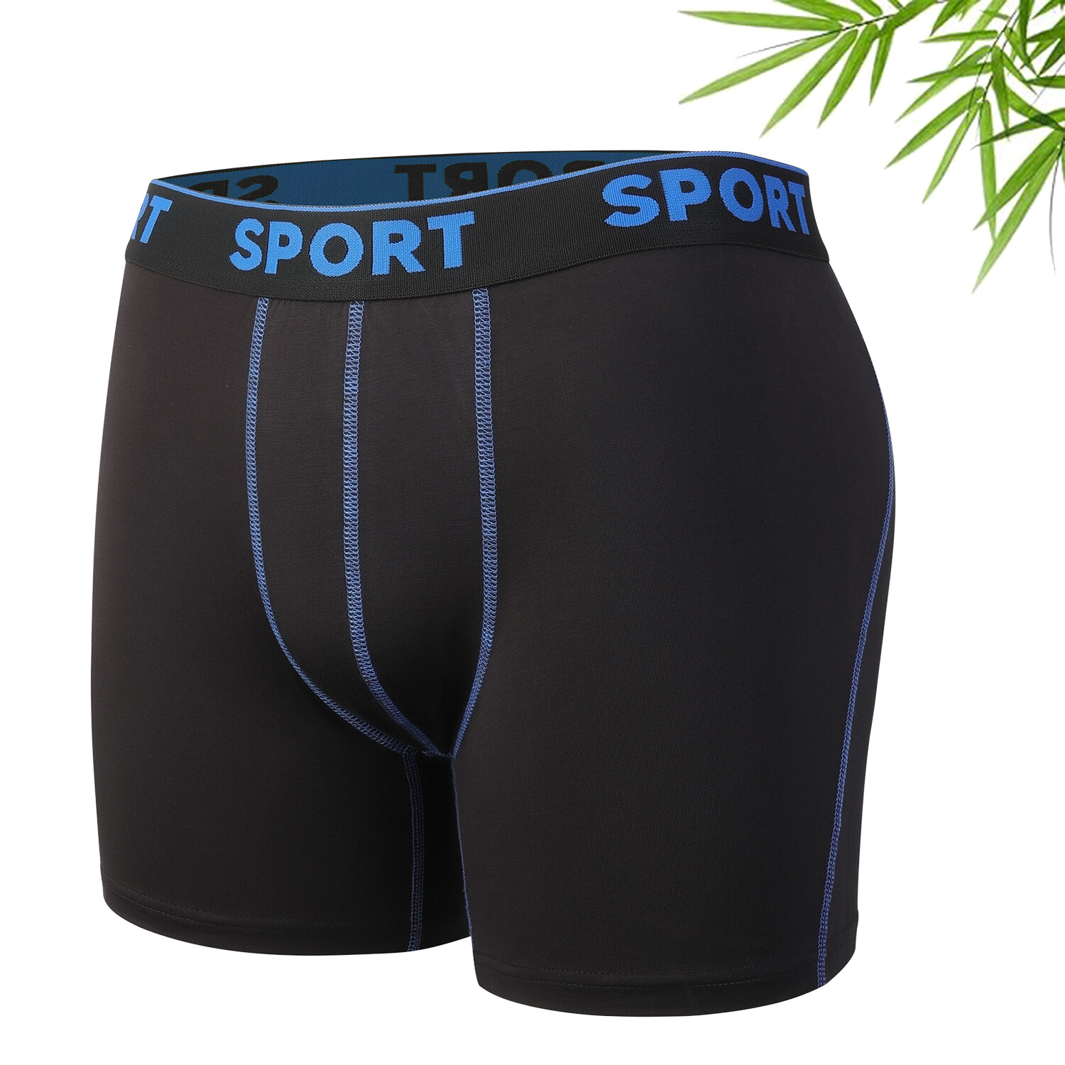2-4 PCS Bamboo Fiber Boxer Briefs Breathable Underwear Better Softer Anti Chafe