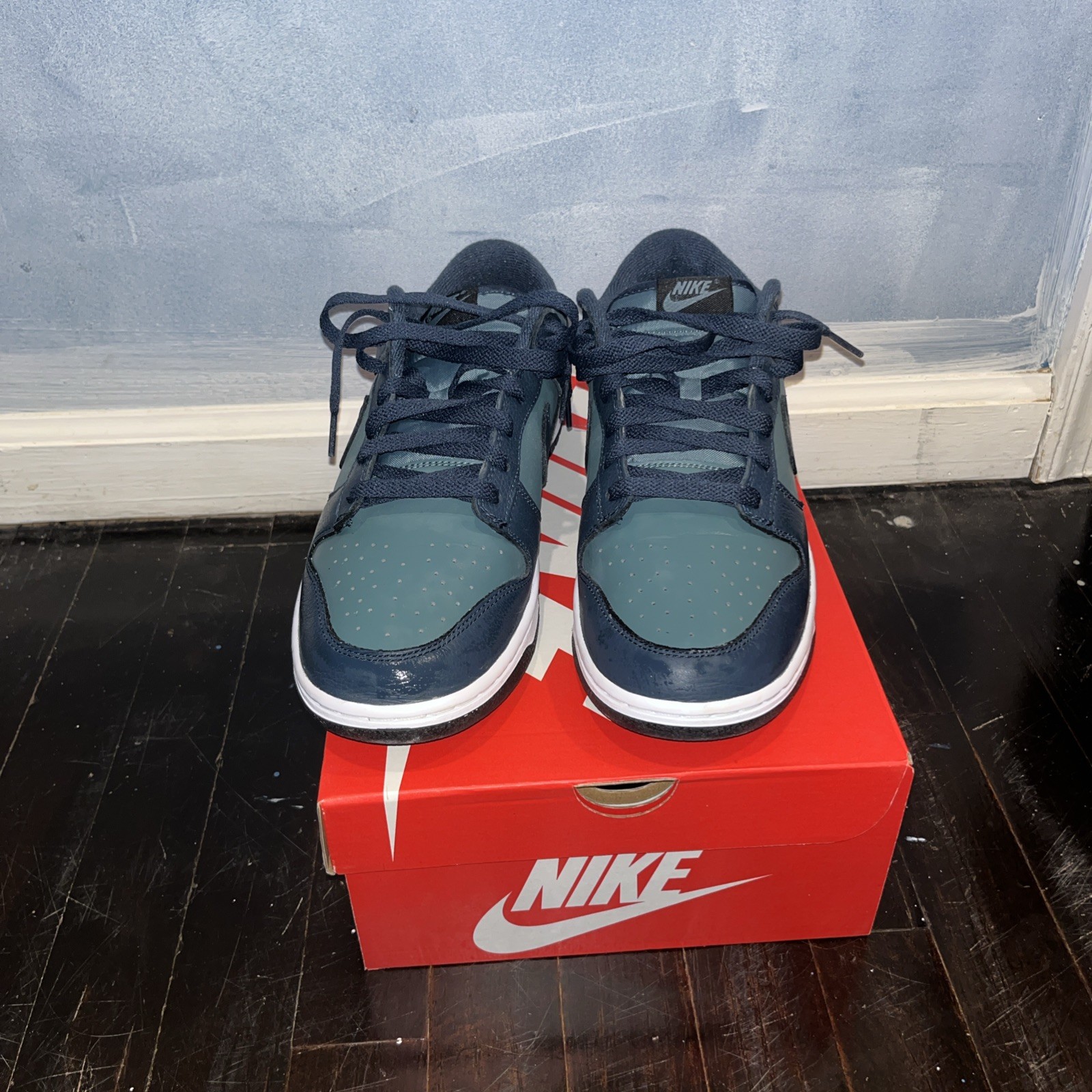 Nike Dunk Low Retro Prm Mineral Slate/armory Navy Sz 10.5