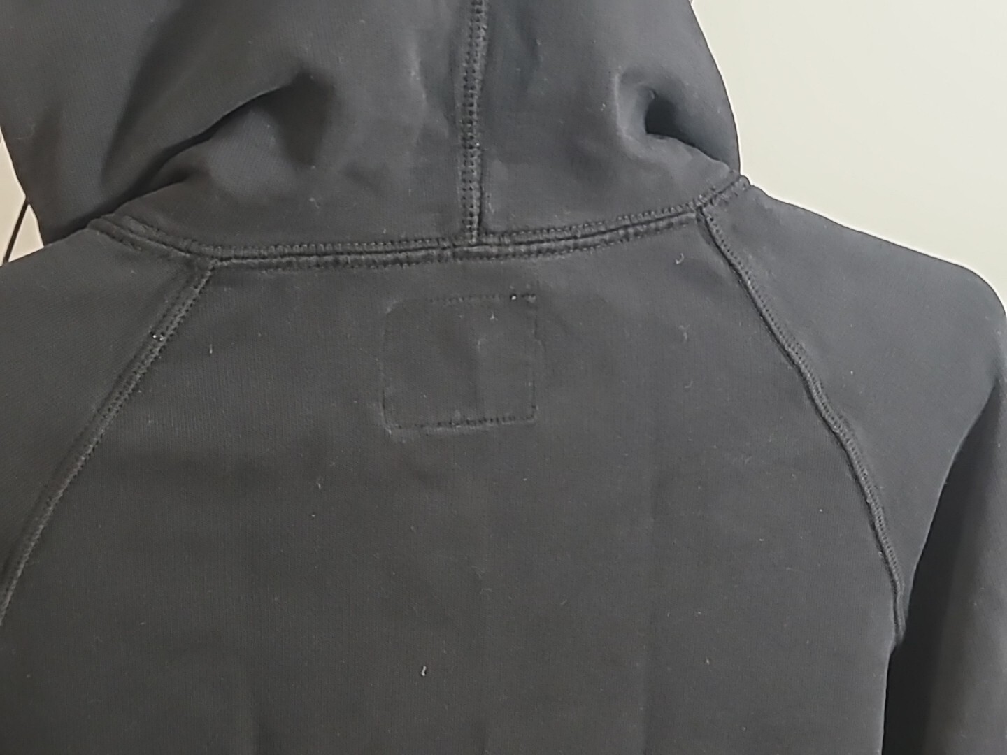 VINTAGE American Eagle tightly woven cotton Hoodie Adult Small ( Black ) see pic