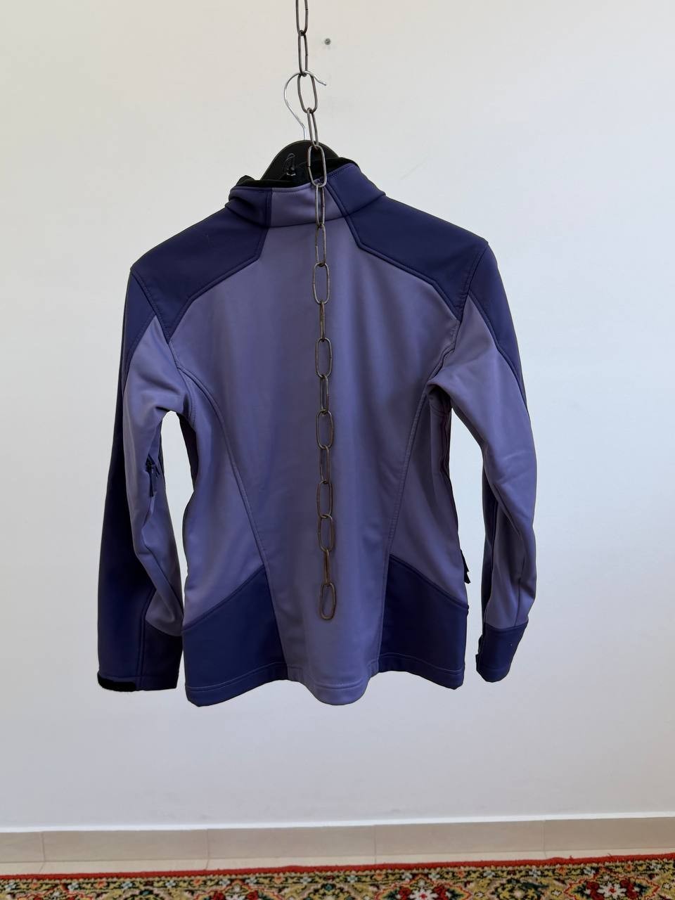 Haglöfs Women Softshell Fleece Jacket Size S Purple Outdoor Trekking Hiking