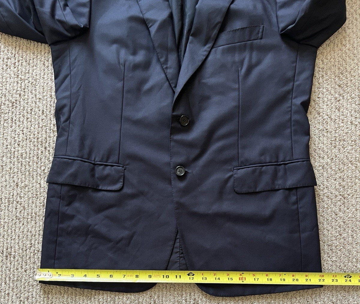 Brioni Suit Jacket Men’s 50R (US Size 40R) Navy Wool Super 160s Colosseo EUC