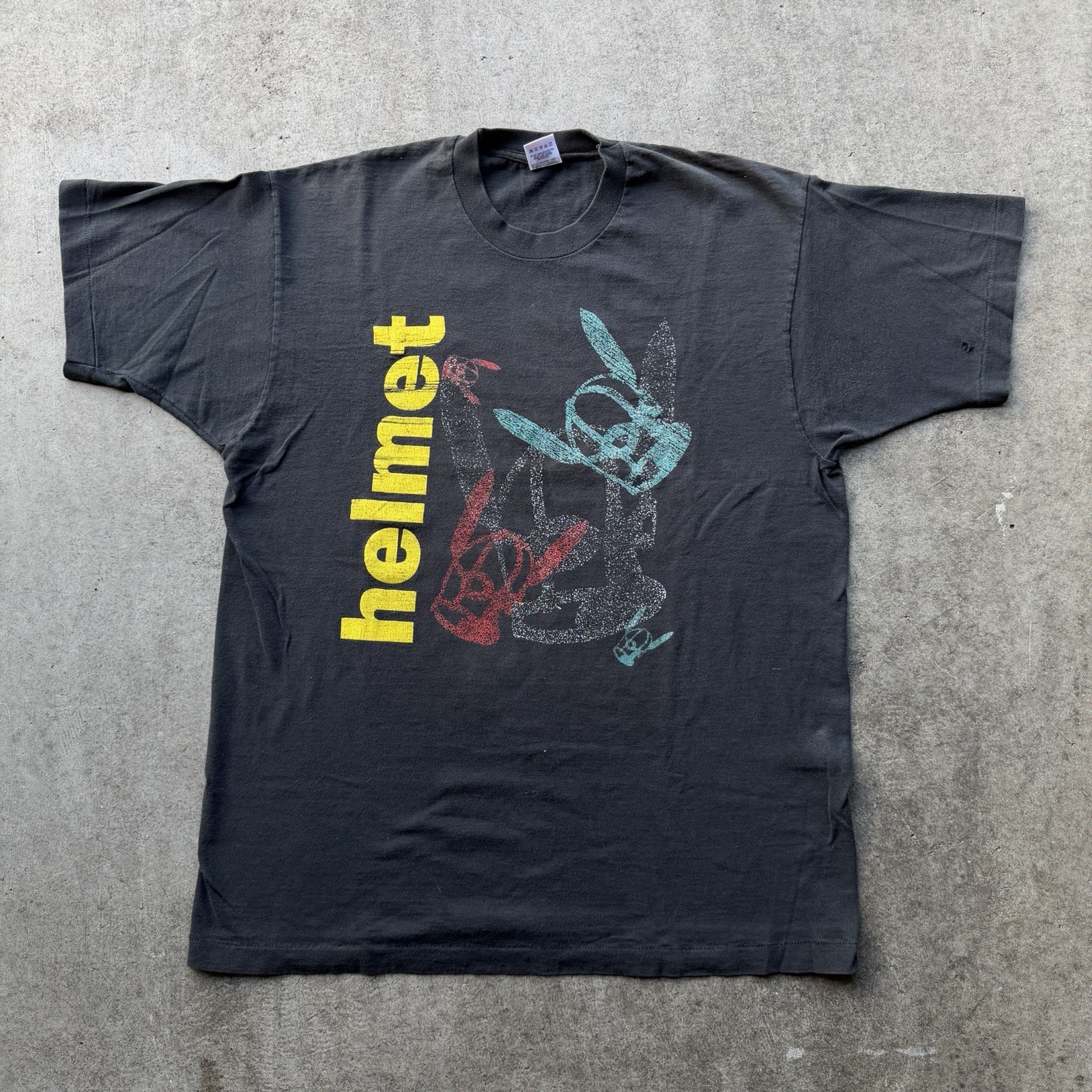 Vintage Helmet Shirt 1992 Meantime Tour Alt Grunge Metal Band Size XL
