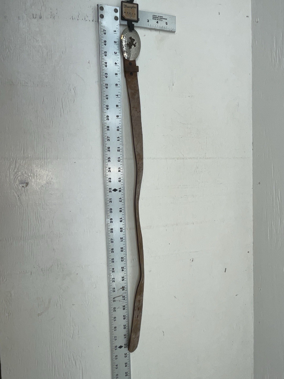 New Brown Genuine Leather Wrangler Tooled 24” Belt #5441 NN-16