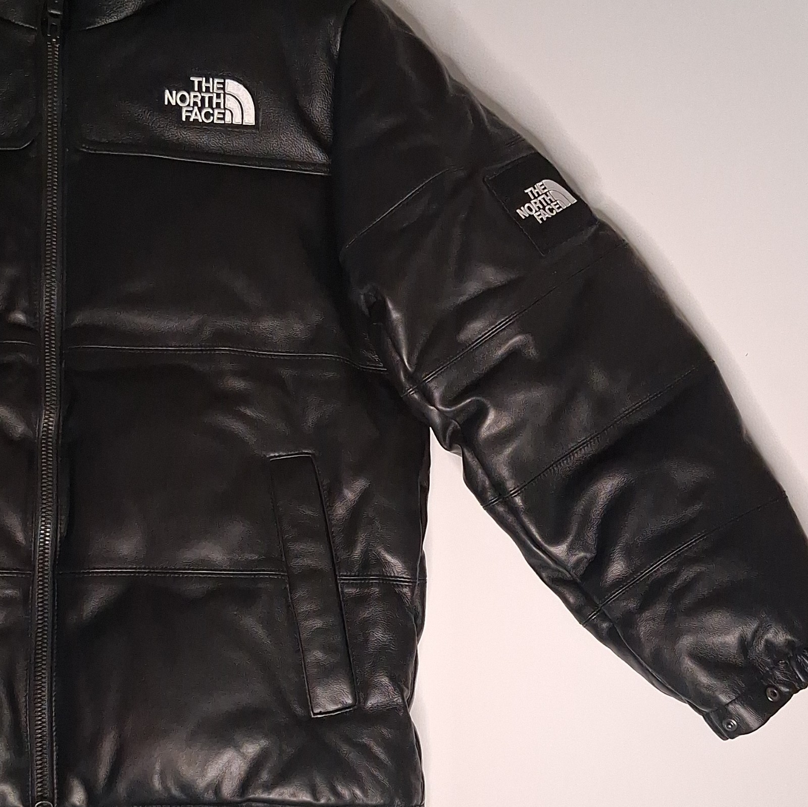 The North Face Eco Leather Nuptse Jacket Limited Edition #327/400 M Leather Pack