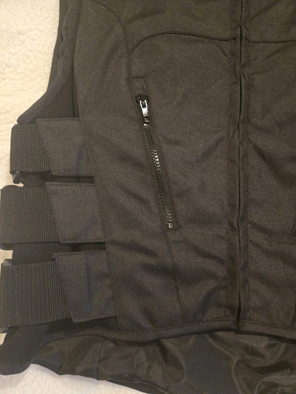 Daniel Smart Textile Black Bulletproof Style Motorcycle Club Biker Swat Vest