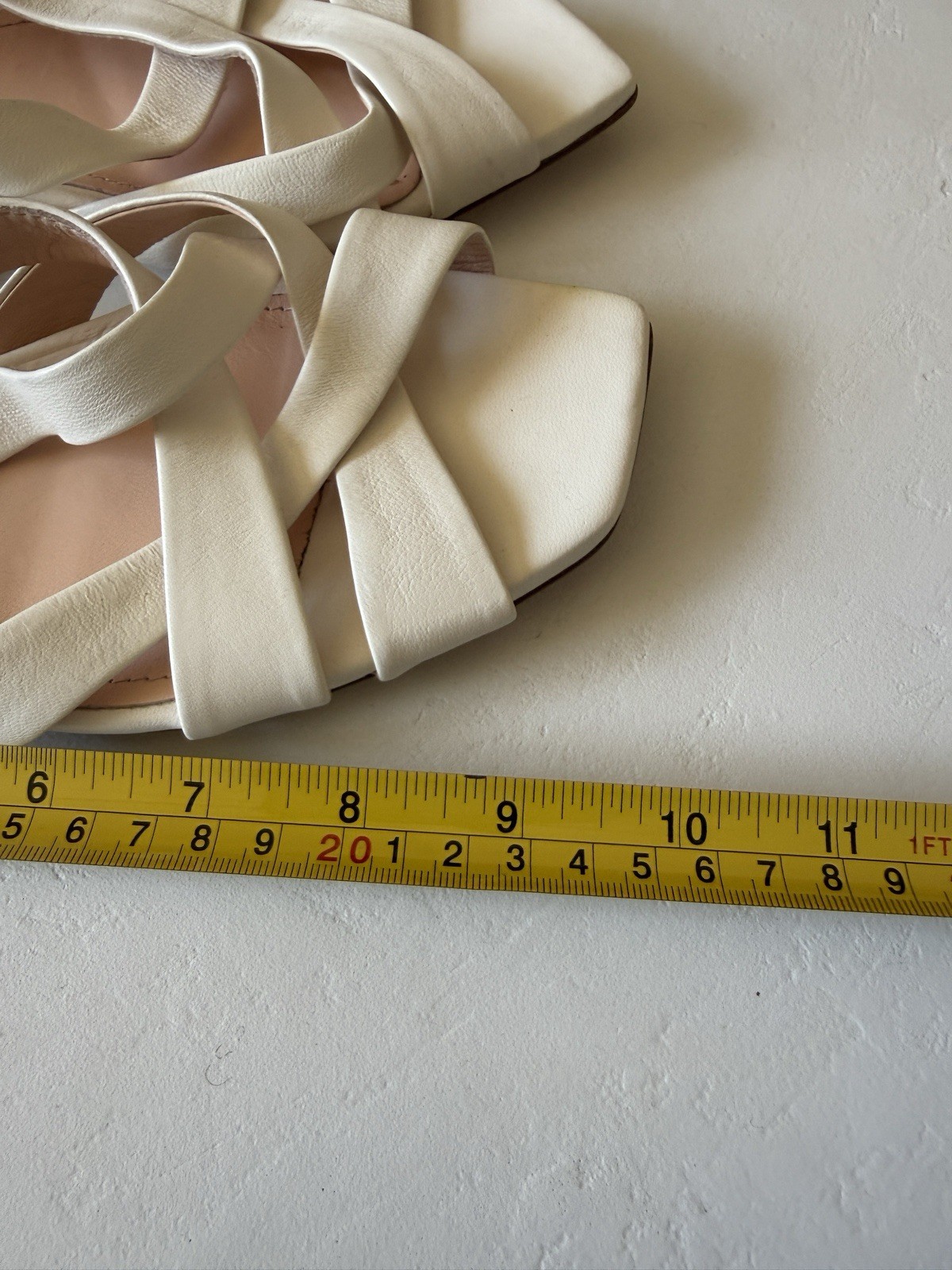 AGL Women’s Greta Leather Slide Flat Sandal Shoes EUR 38/US 8 Off White $398