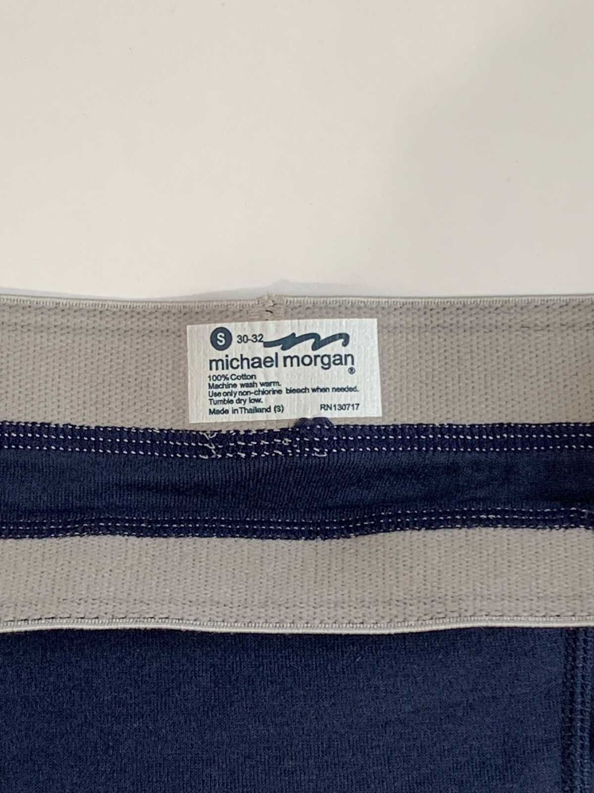 New 3 PCs Men Michael Morgan Boxer Briefs 100% combed cotton~Size: S, M