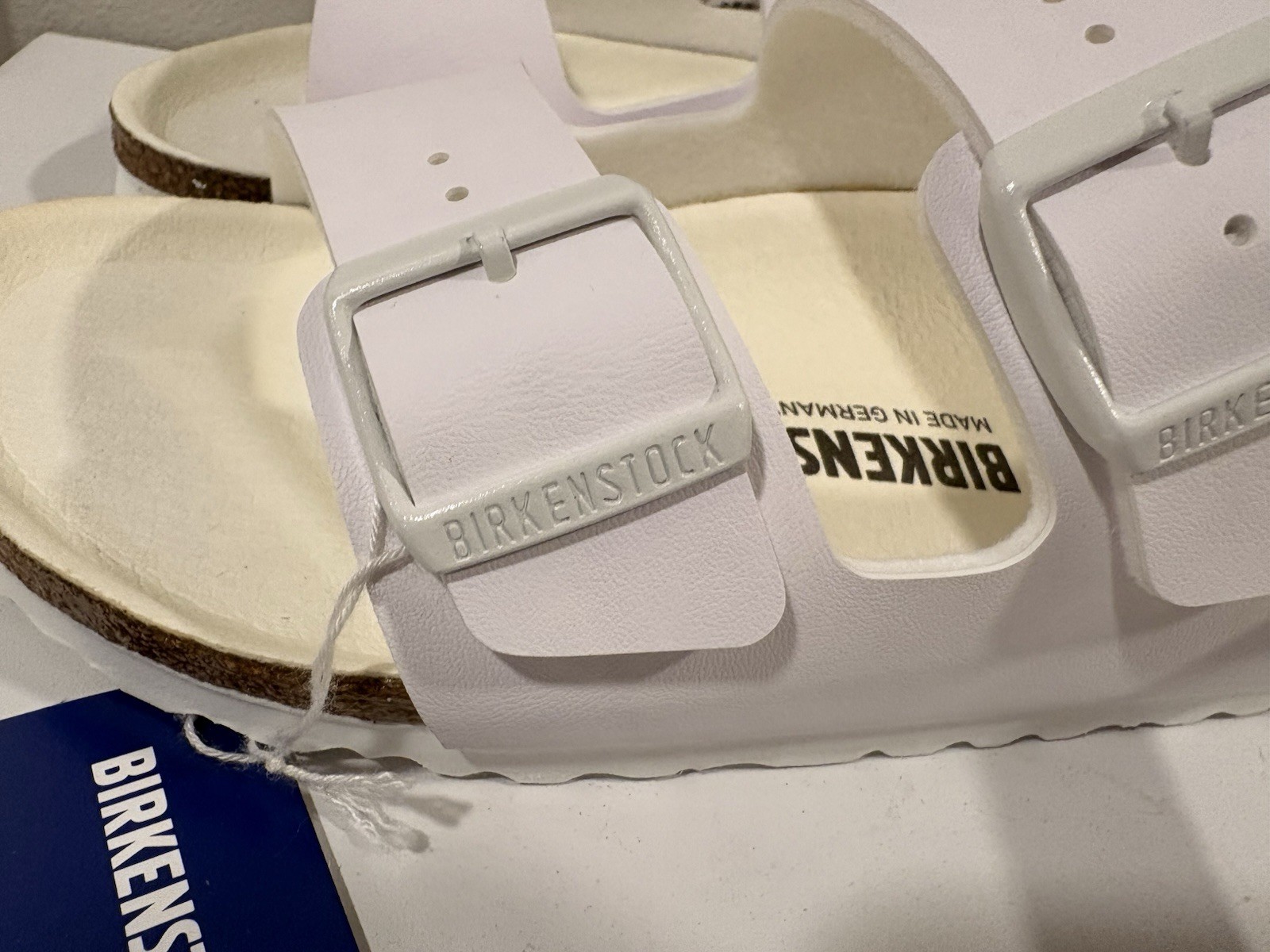 Birkenstock Milano Birko Flor Triple White Sandals Women’s EU 40 US 9-9.5 New