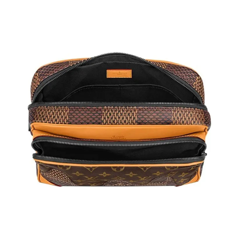 LOUIS VUITTON xNigo Square Grid Print Crossbody Bag Men’s 11.4×4.7×8.6 in