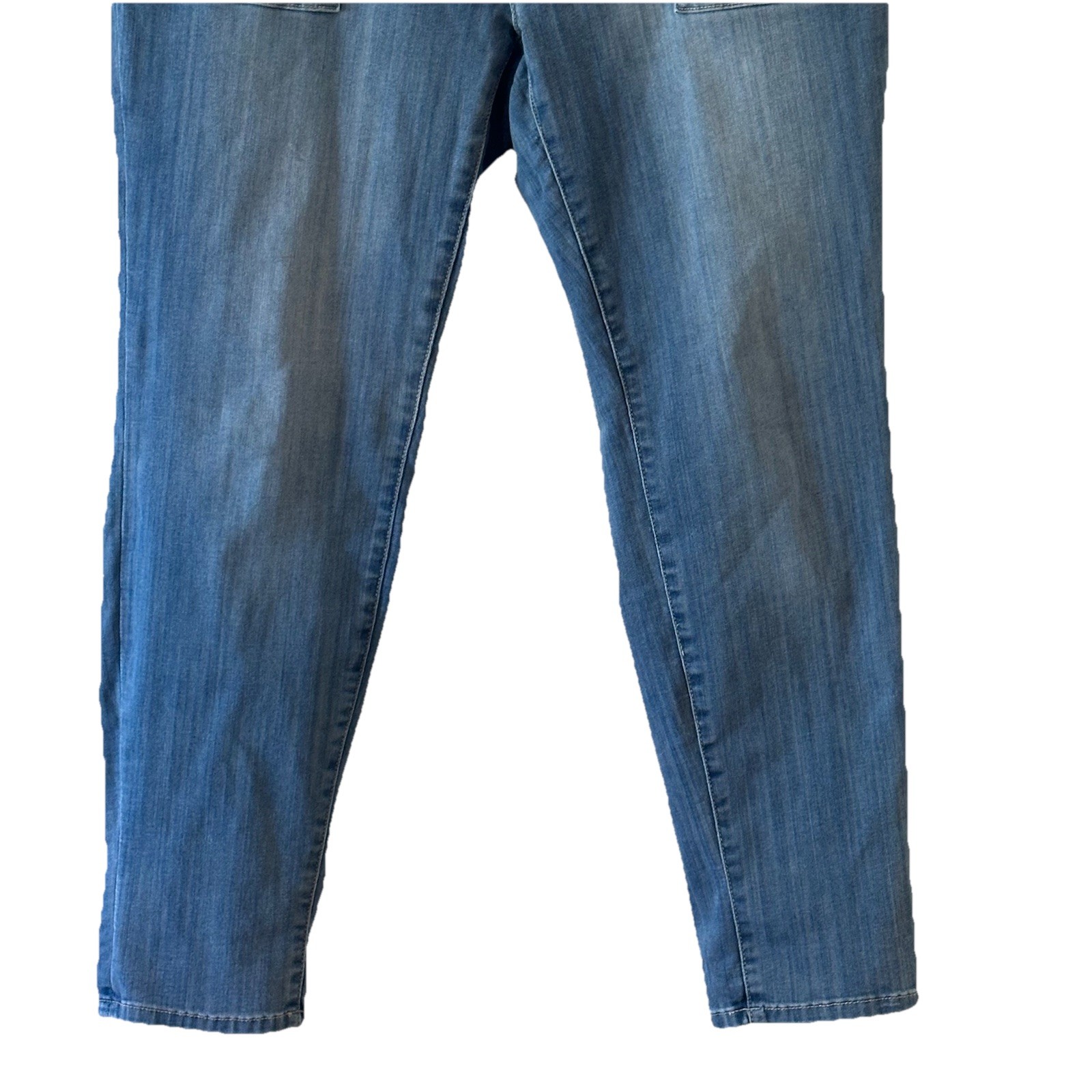 Judy Blue Womens High Waist Drawstring Jogger Straight Leg Jeans Size 15 30