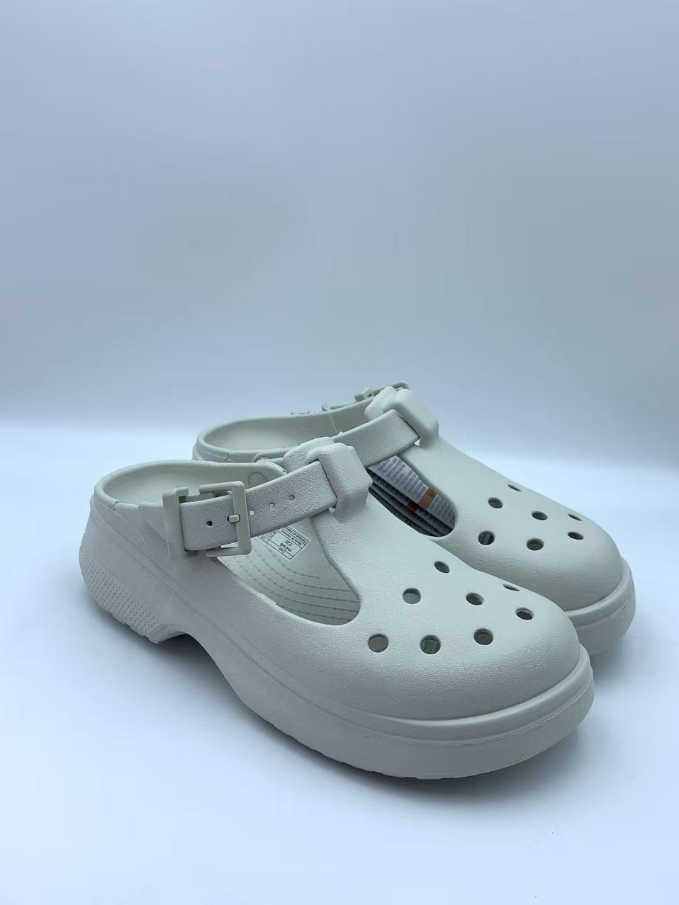 crocc Classic Mary Jane Clogs Linen Women Platform Beach Outdoor Casual Shoes