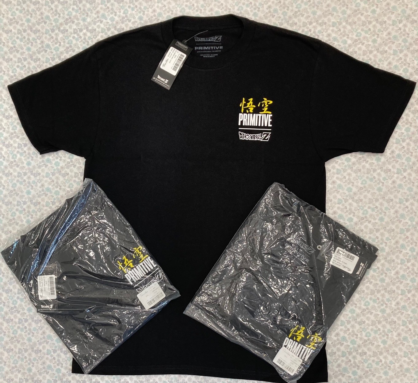 Primitive x Dragon Ball Z Goku Energy Black T-Shirt SIZE S,MD,LG, XL,2X