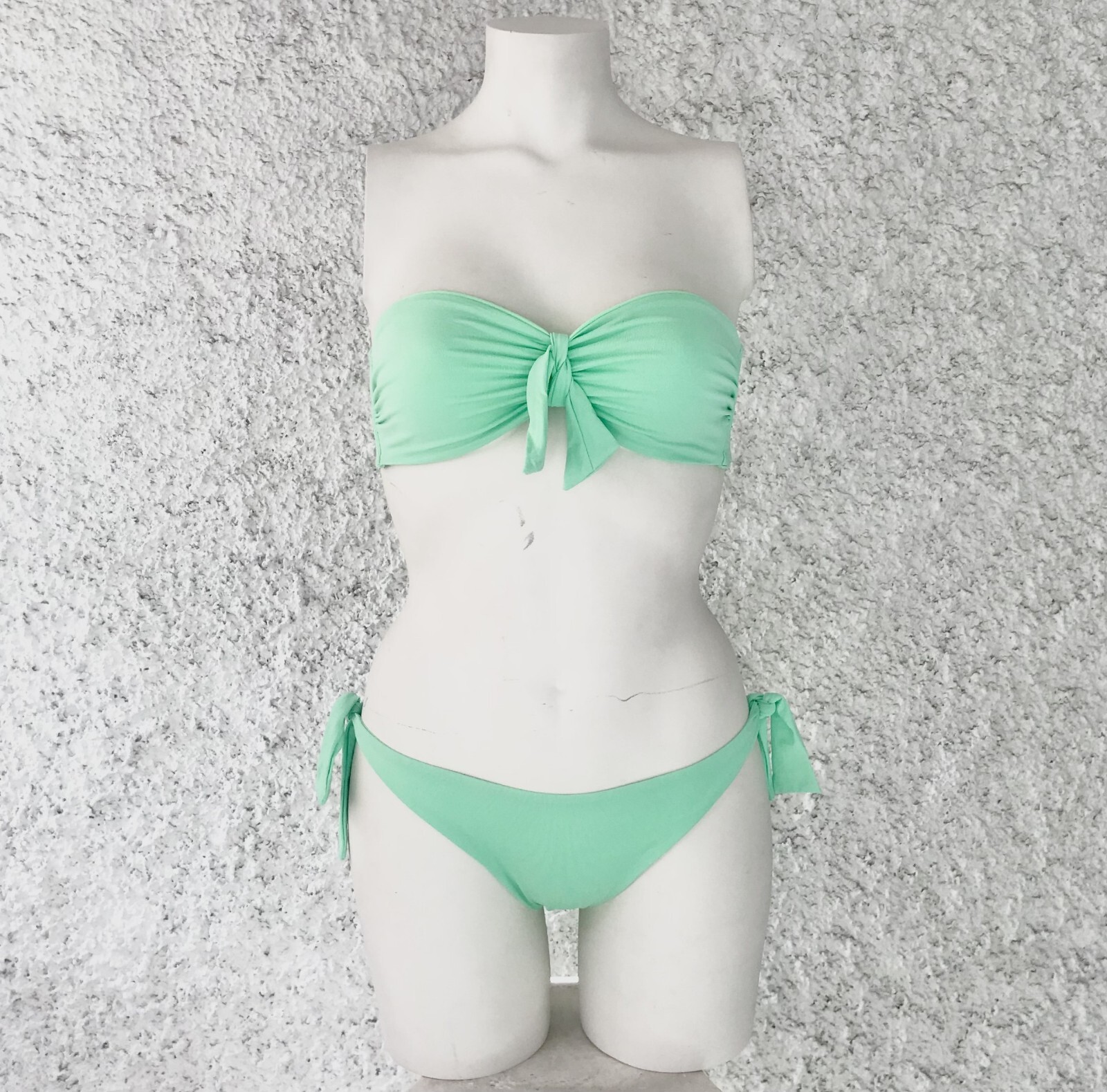 LIGHT GREEN APPLE MINT BIKINI SOCKS BRAZILIAN BAND BASIC SOLID COLOR