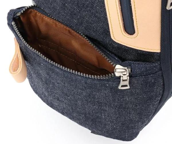 FULLCOUNT × master-piece Denim Sling Bag (Color: Indigo) 310082-FC