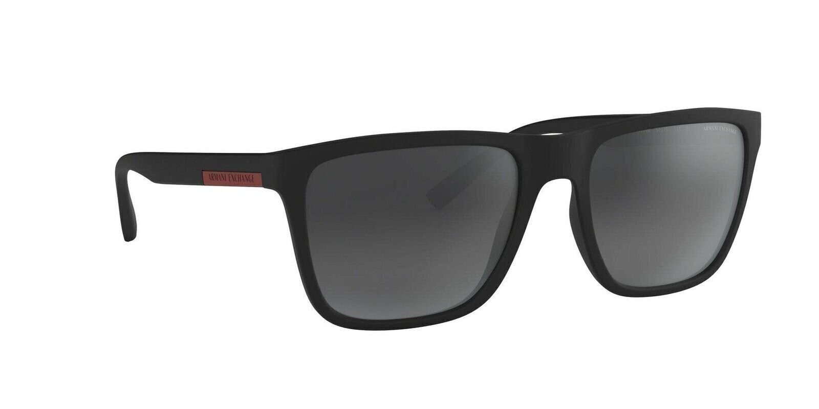 A|X Armani Exchange Men’s AX4080S 80786G Matte Black/Light Grey Mirror lenses
