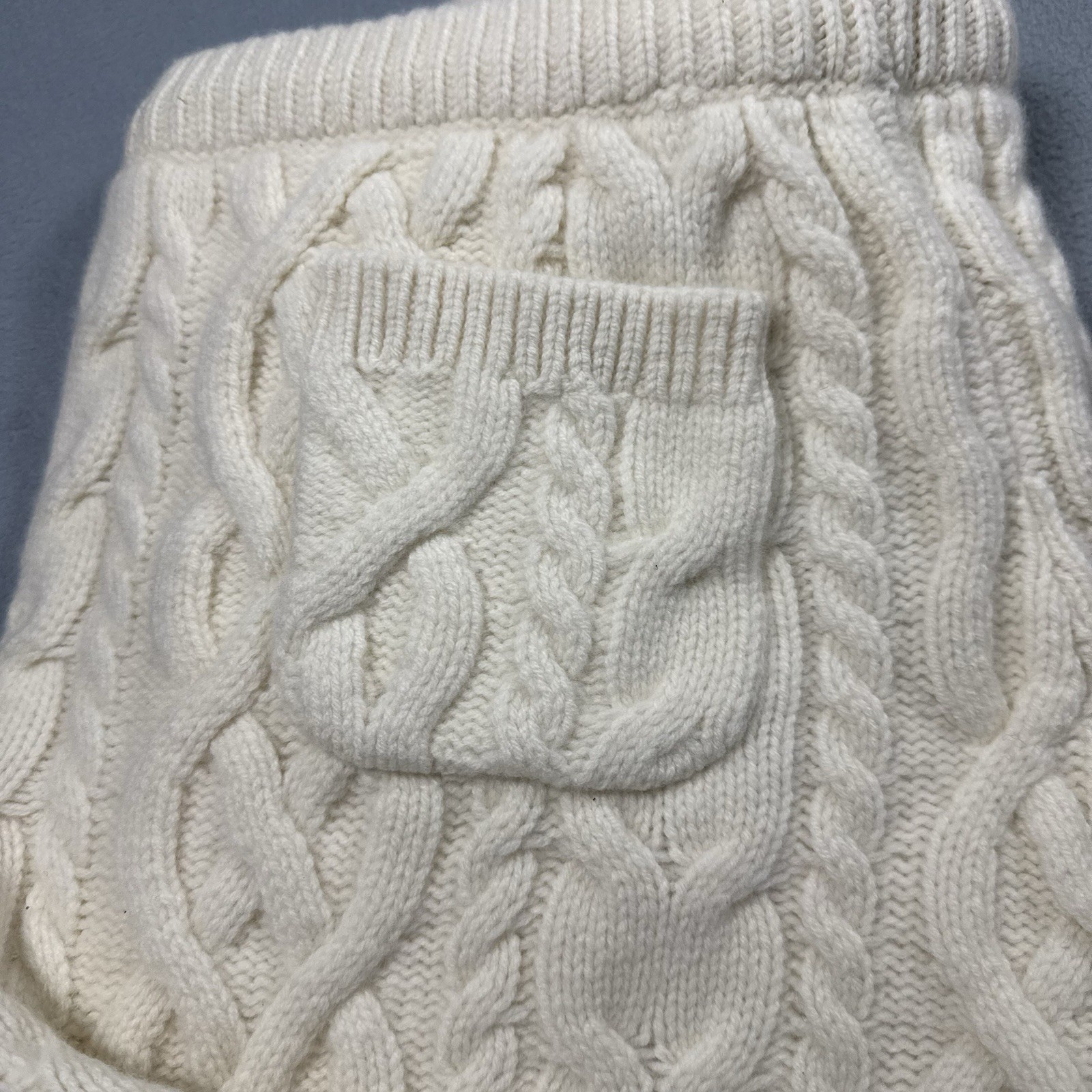 Todd Snyder Woolrich Cable Knit Shorts Sz XL 100% Merino Wool Cream NWT $428
