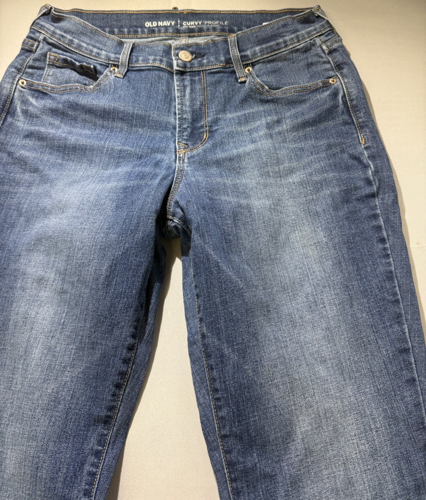 Old Navy Curvy Profile Skinny Jeans Women’s Size 6R Blue Mid Rise Denim