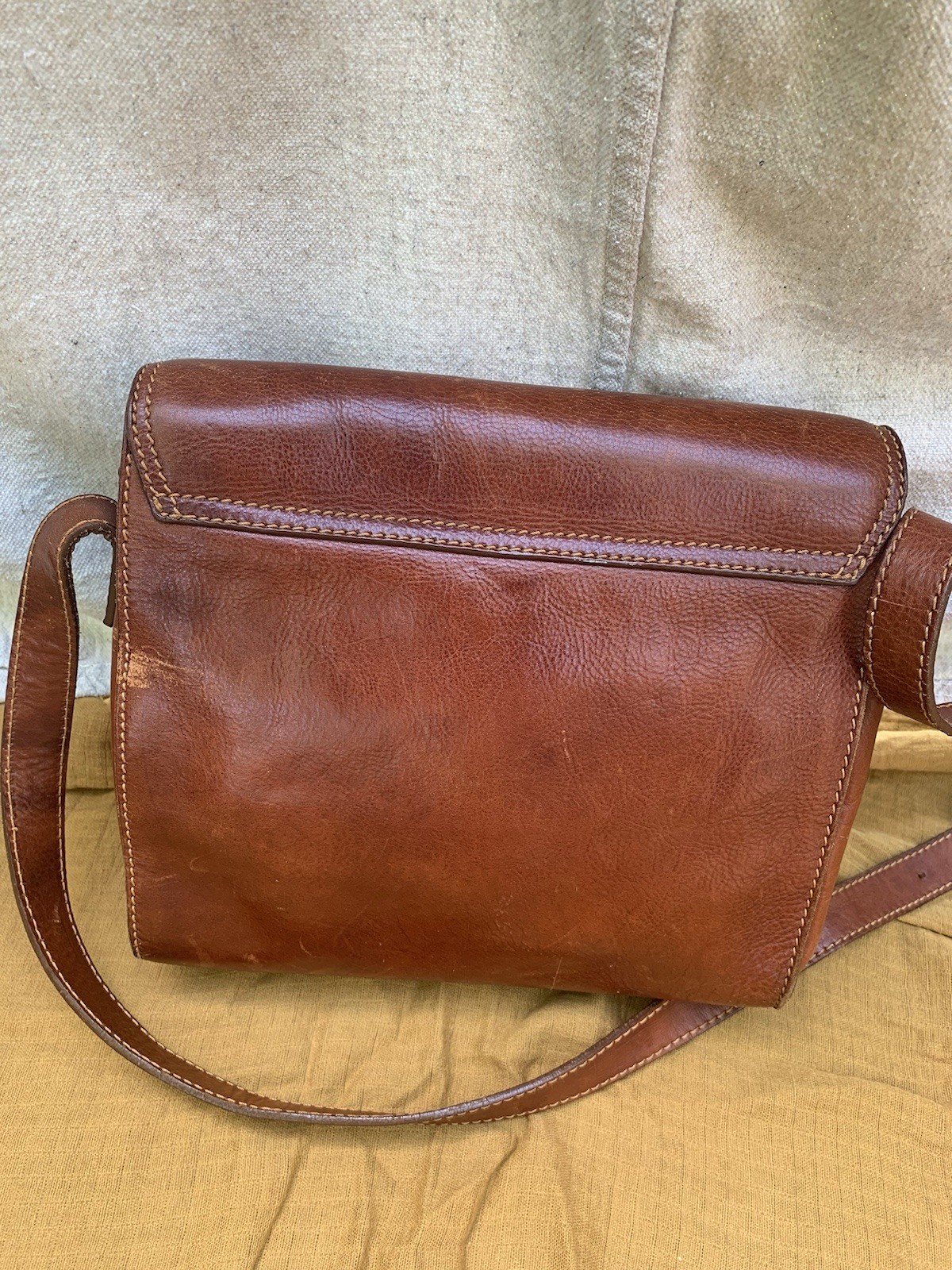 Marforio Venezia Brown Medium Crossbody Bag Magnetic Flap Zip Inner Pockets