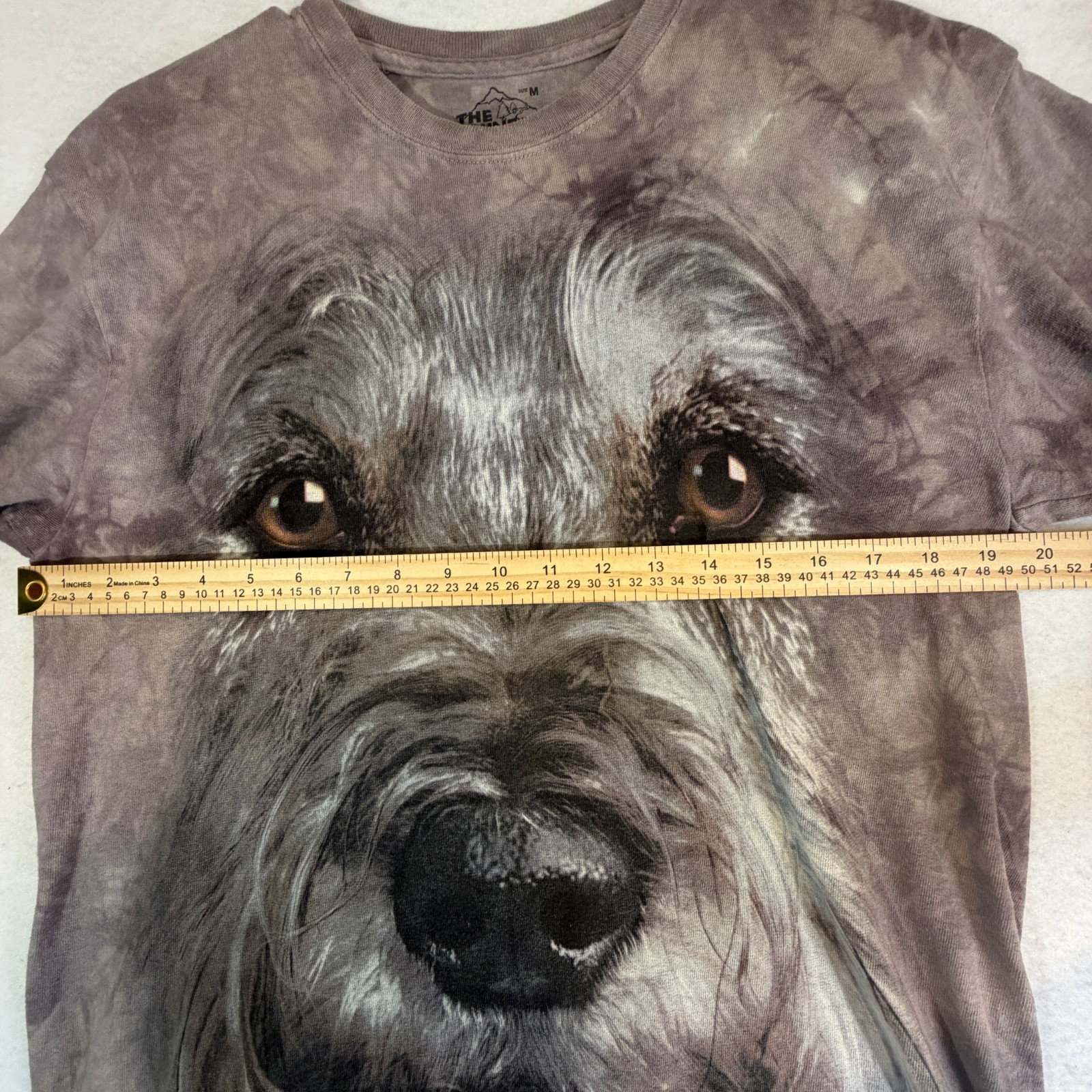 The Mountain Scottish Terrier Dog Tie Dyed Brown All Over Print T-shirt Medium