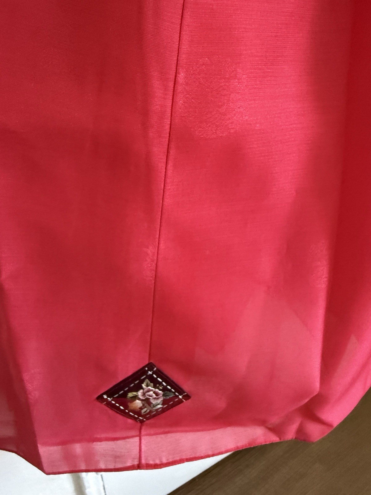 Handmade Silk Hanbok Set Multi-Color w/ Embroidered Trim – size 6?