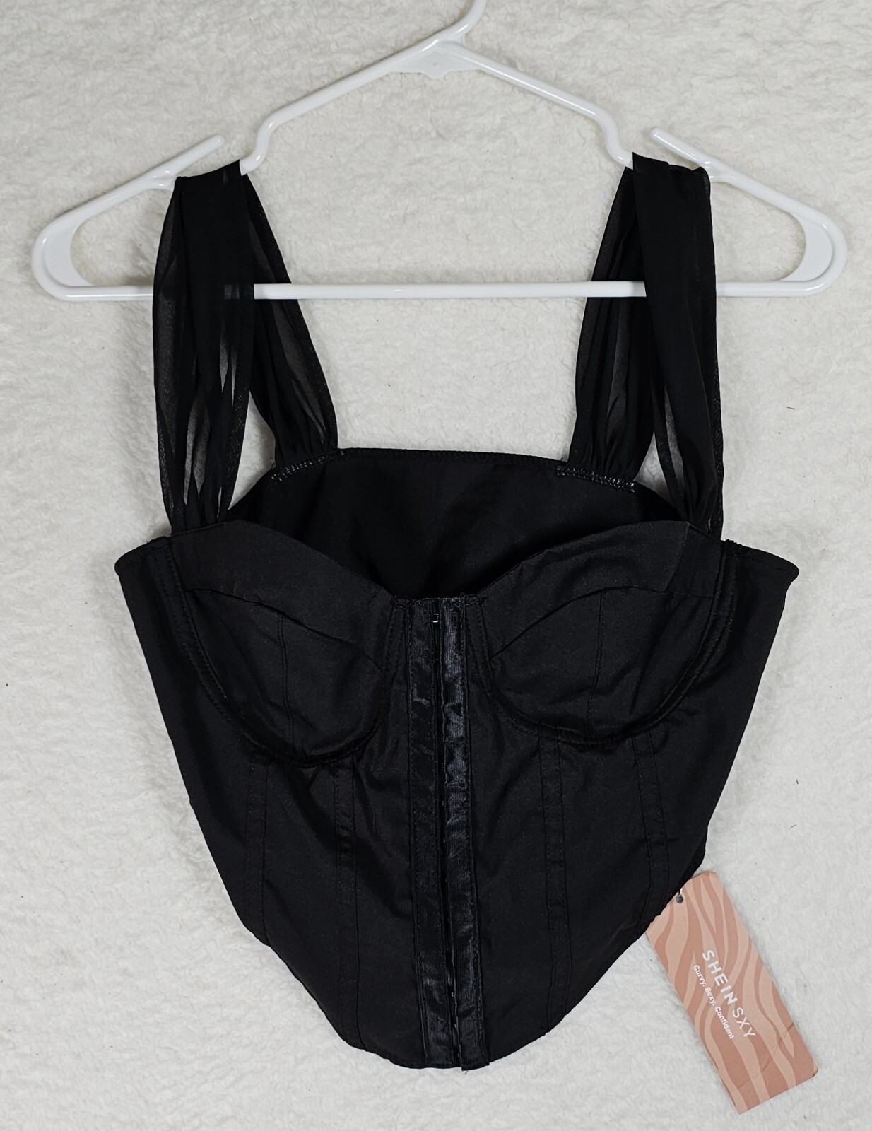 New Shein Corset Size 3 Black NWT