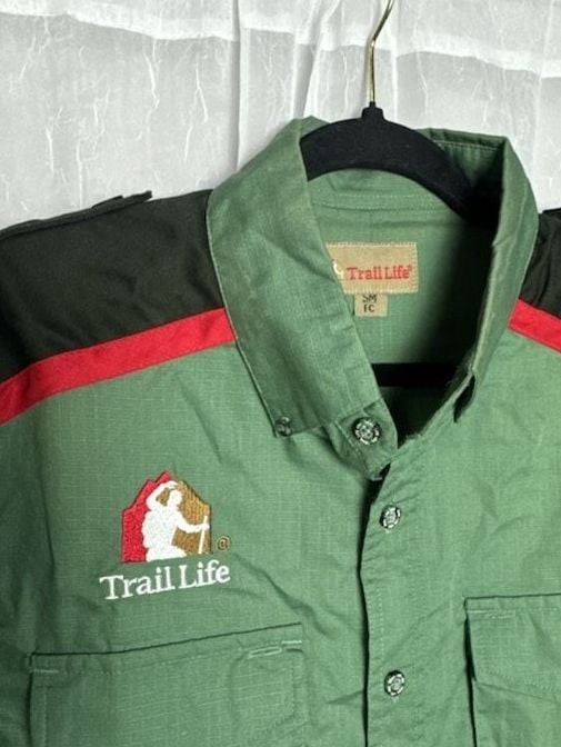 Trail Life USA Official Troop Uniform Short Sleeve Shirt Green Men’s Size Small
