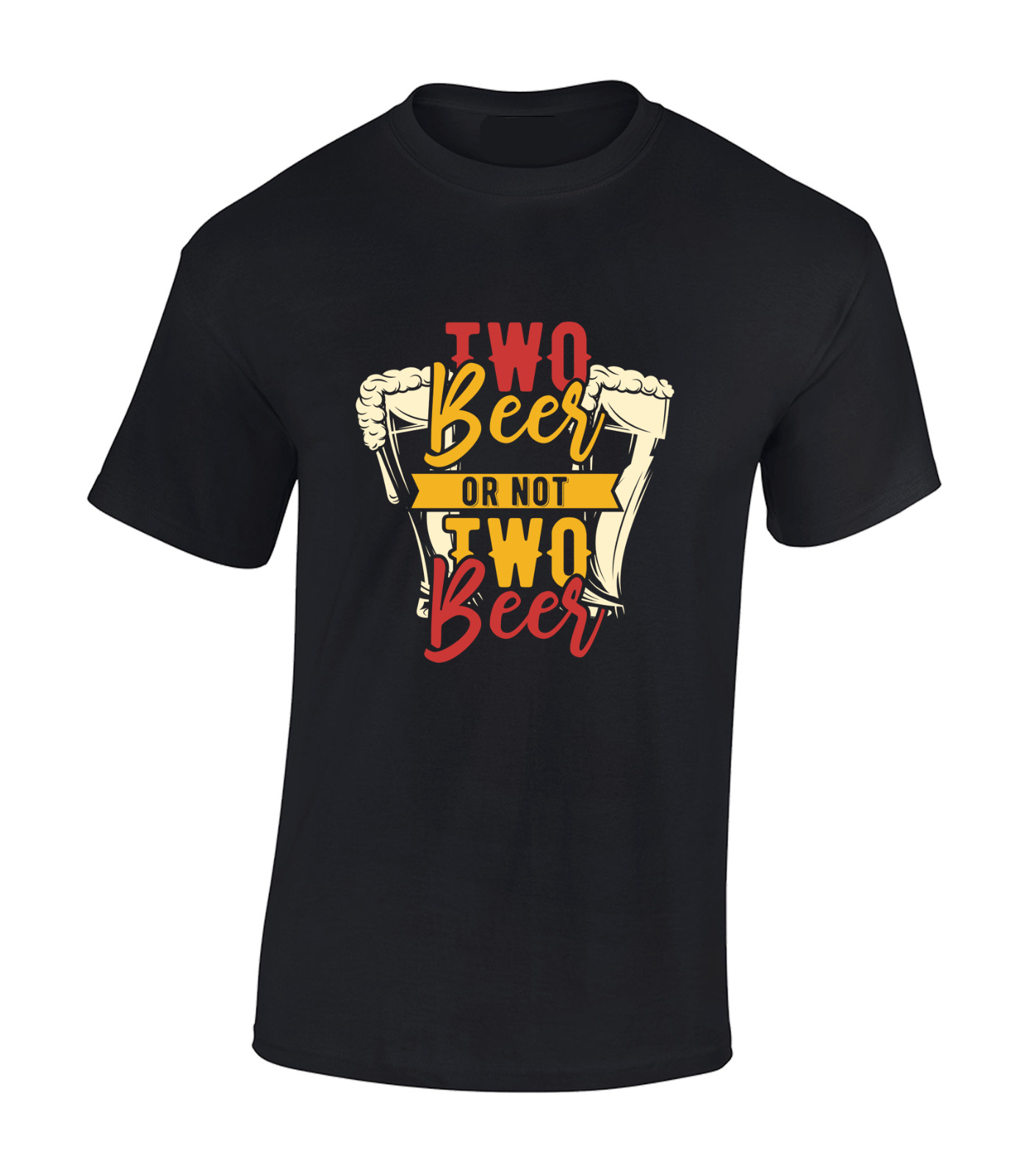 TWO BEER (DTF) OR NOT TO BEER MENS T SHIRT FUNNY DRINKING GIFT IDEA DESIGN DAD