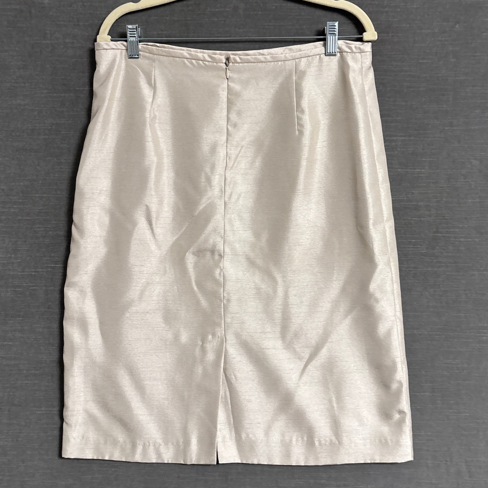Nicolette Skirt Suit 12 Champagne Ruffle Cream Shimmer Formal Mother Wedding