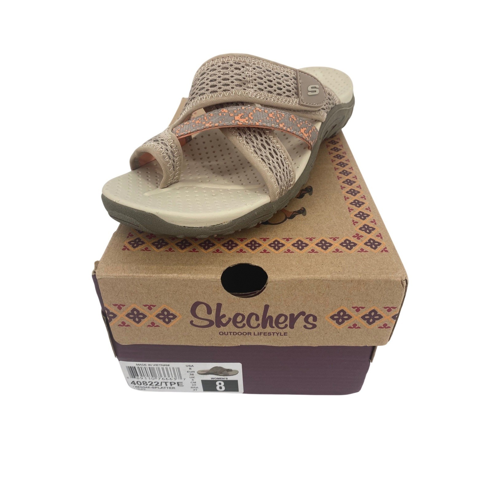 Skechers Reggae-Splatter Sandal Amputee LEFT Shoe Only Sandal New Womens 8 Taupe